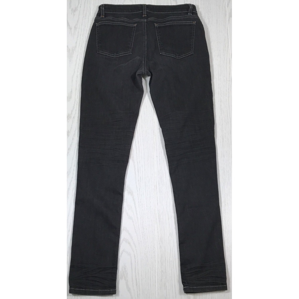 Eileen Fisher Organic Cotton Denim Jeans Womens 6 Black Stretch Mid Rise Preppy